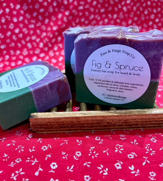 Pine & Paige Soap: Fig & Spruce Soap