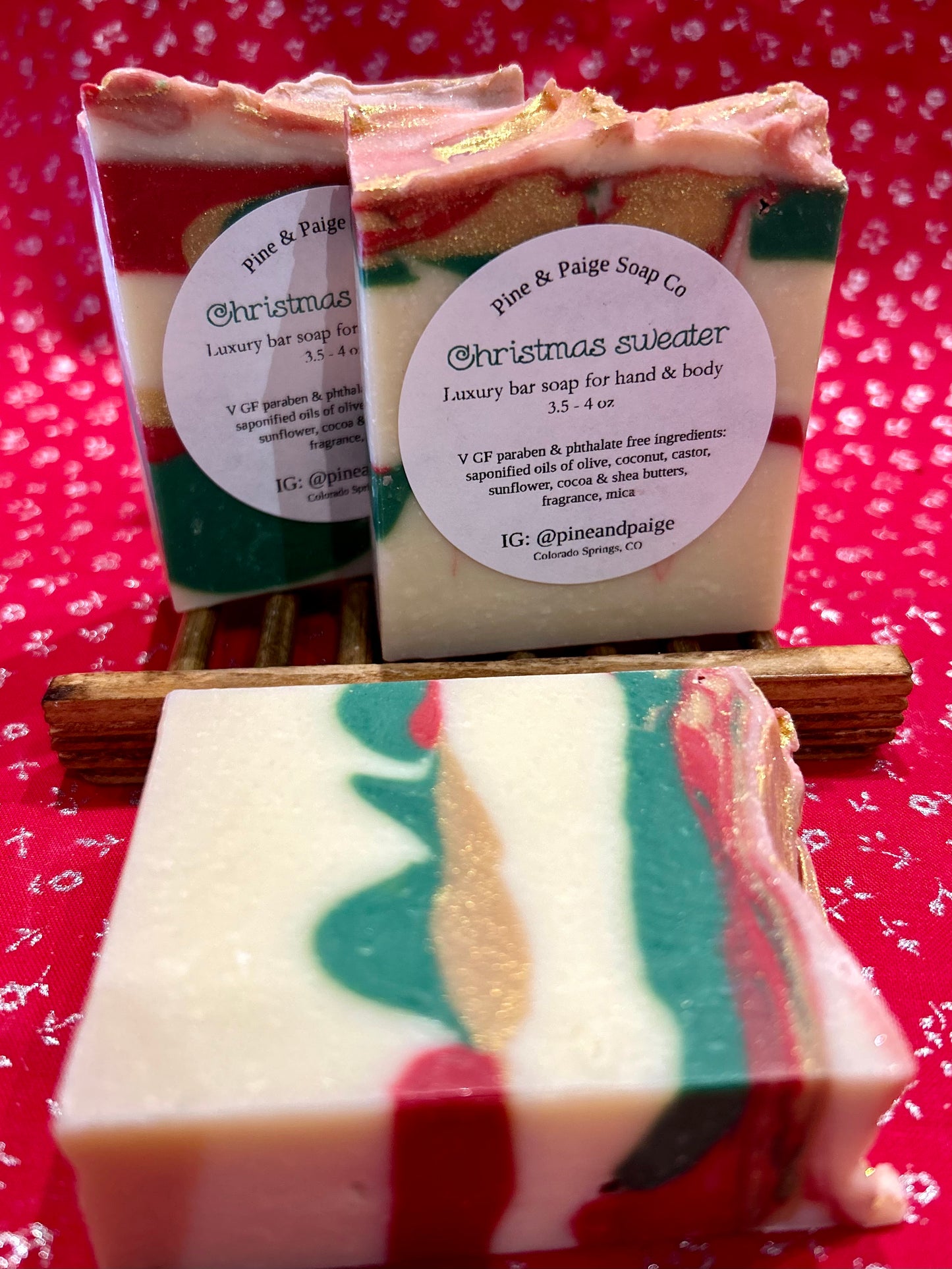 Pine & Paige Soap: Christmas Sweater Soap