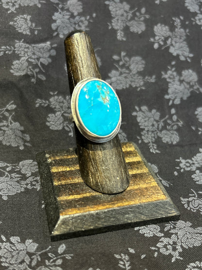 Tactile Studios- Turquoise and Pyrite Ring