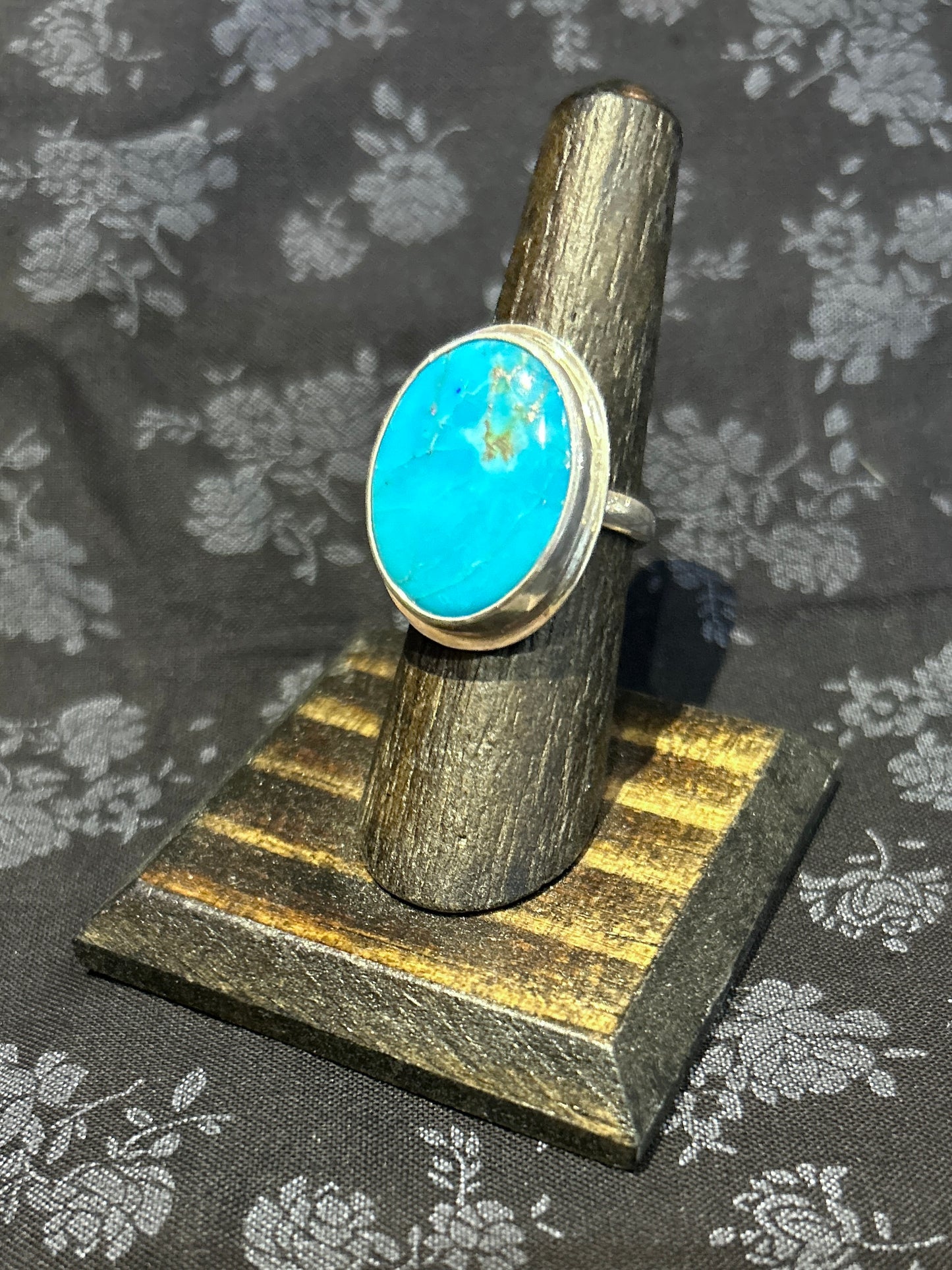 Tactile Studios- Turquoise and Pyrite Ring