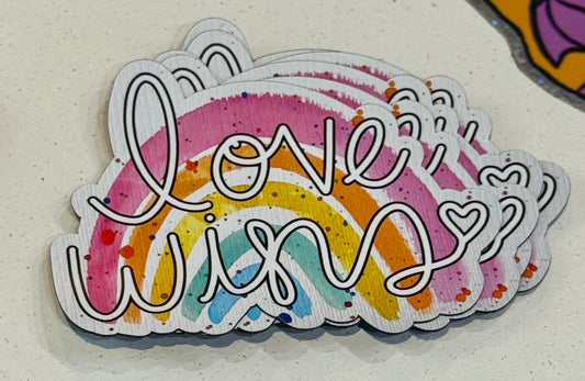 Christine Borst- Love Wins Magnet