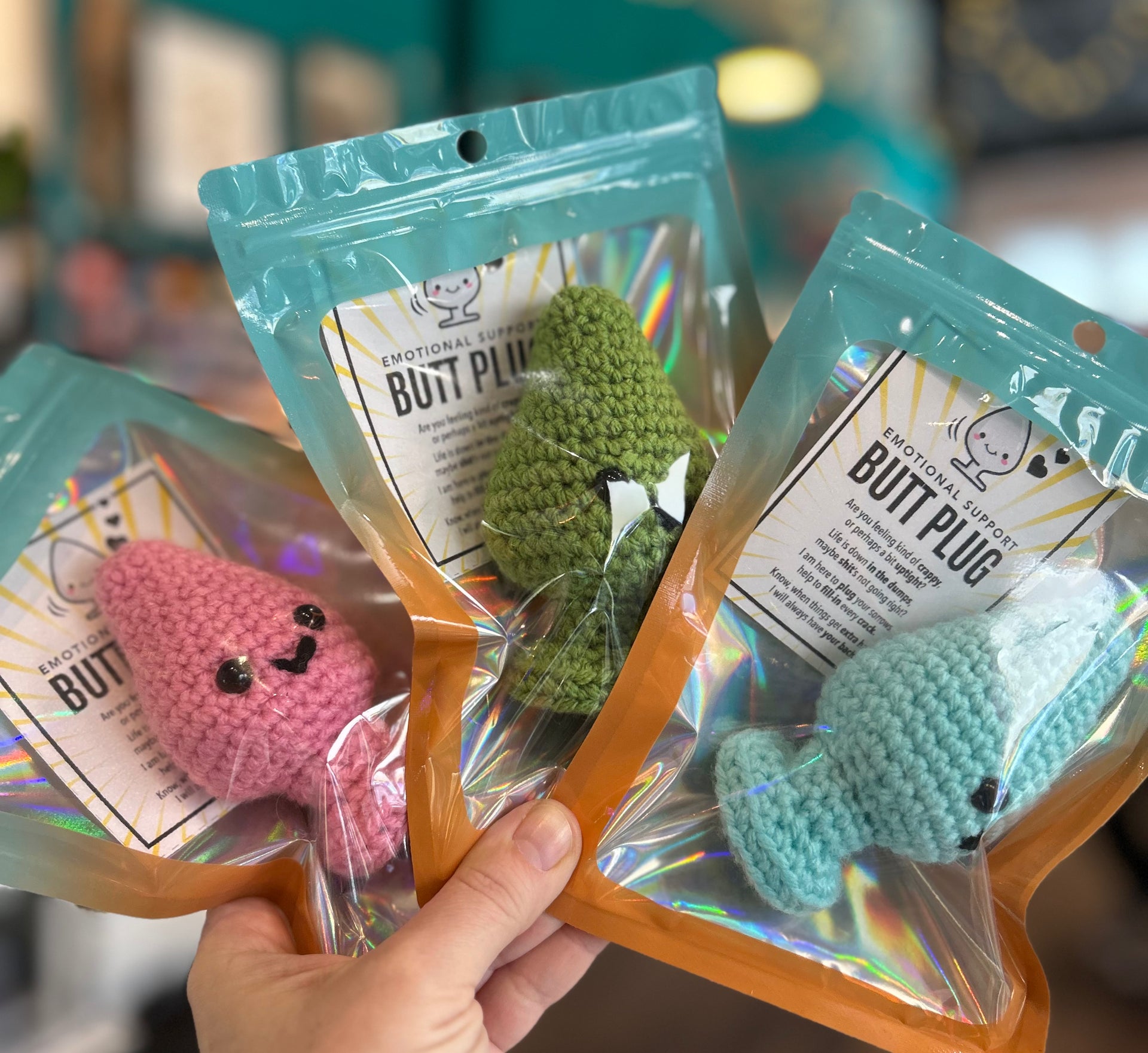 The Salty Stitchery- Emotional Support Butt Plug  Odds And Ends Emporium  COS
