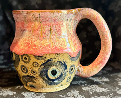 Spunky Sloth Ceramics- Evil Eye Mug