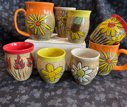 Nitra Olsen Ceramics- Colorado Flowers Drinkware