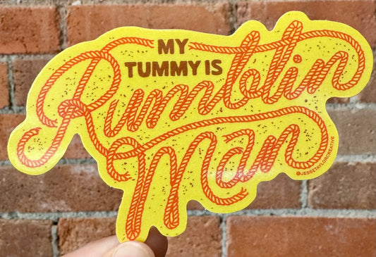 Jesse Taylor Creative- Rumblin Man Tummy Sticker