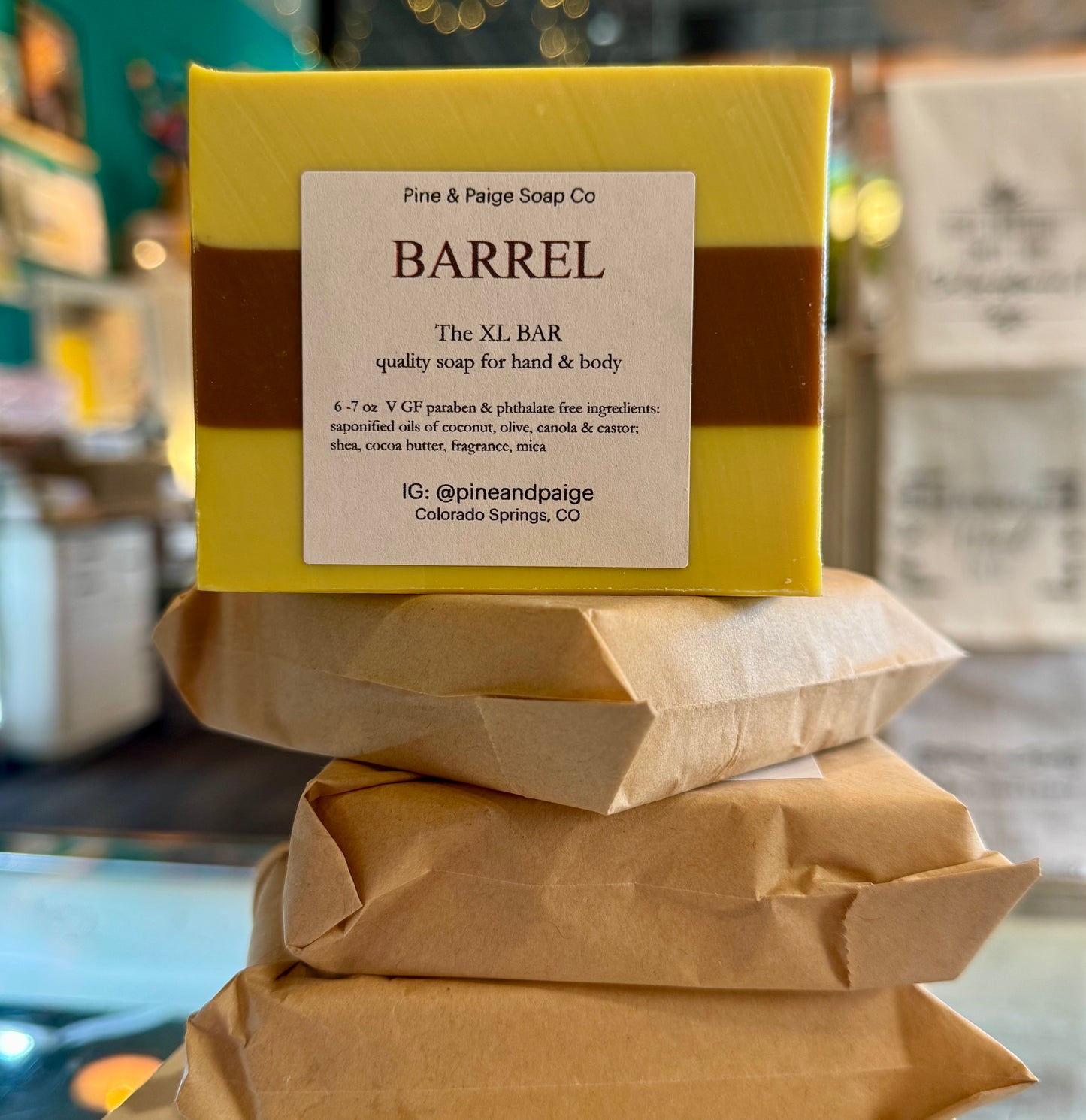 Pine & Paige Soap: Barrel