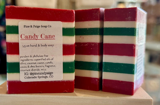 Pine & Paige Soap: Candy Cane