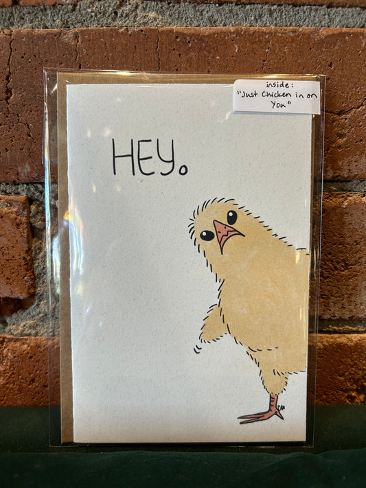 Doodled By Carrie- Hey Card