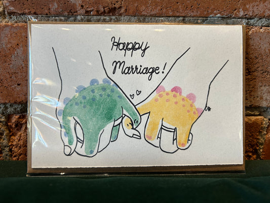 Doodled By Carrie- Love Card- Happy Marriage