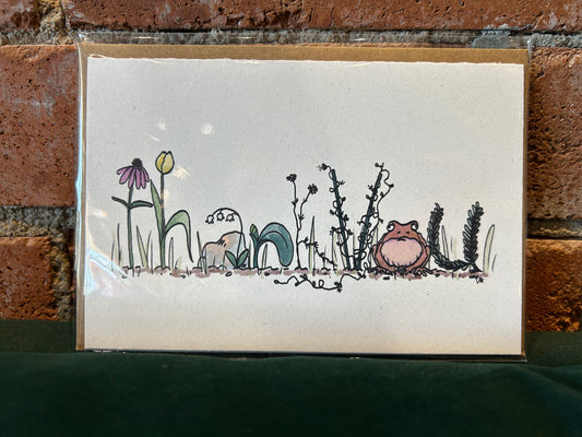 Doodled By Carrie- Thank You Card- Frog
