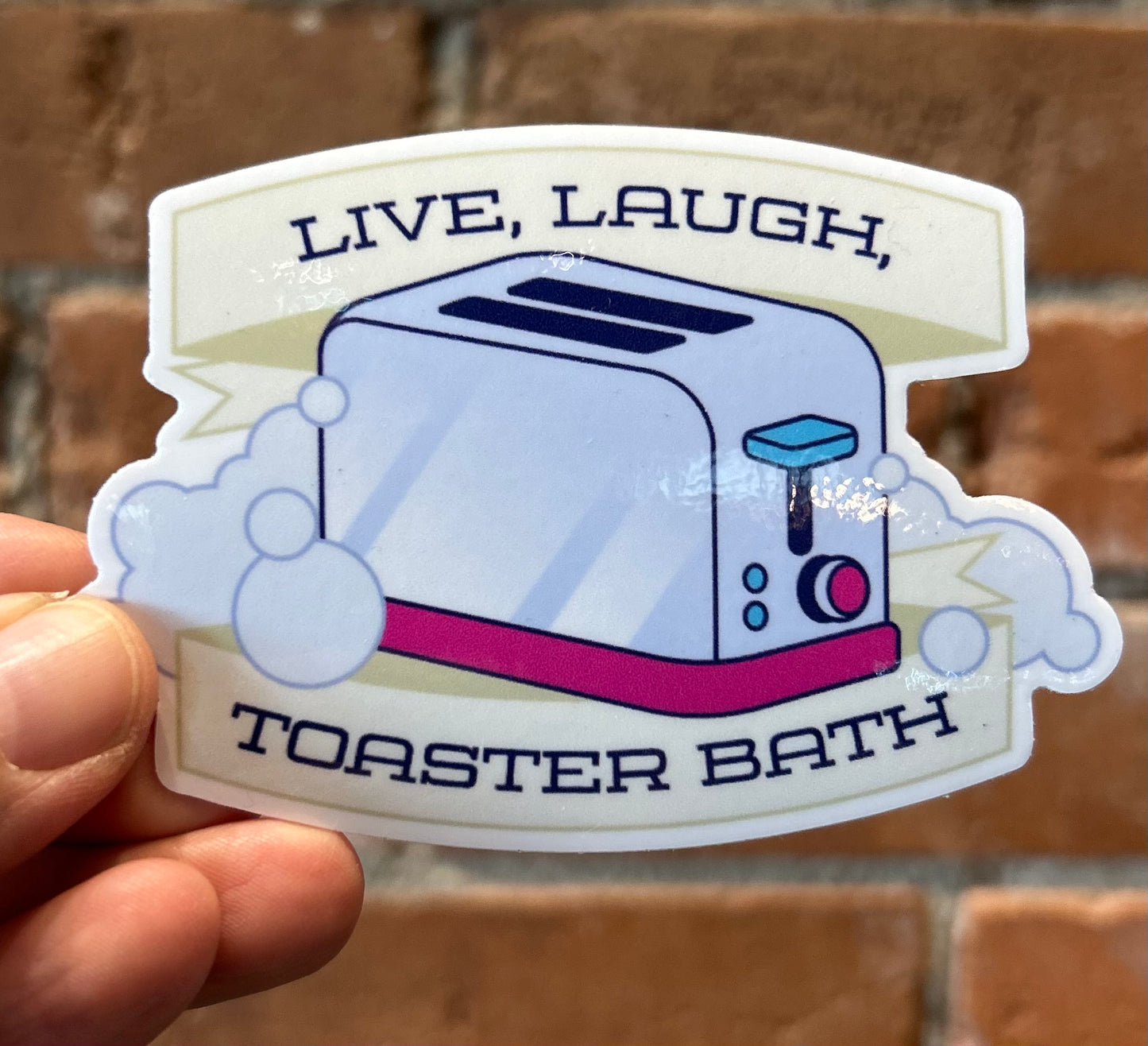 Punk & Funk- Sticker- Toaster Bath