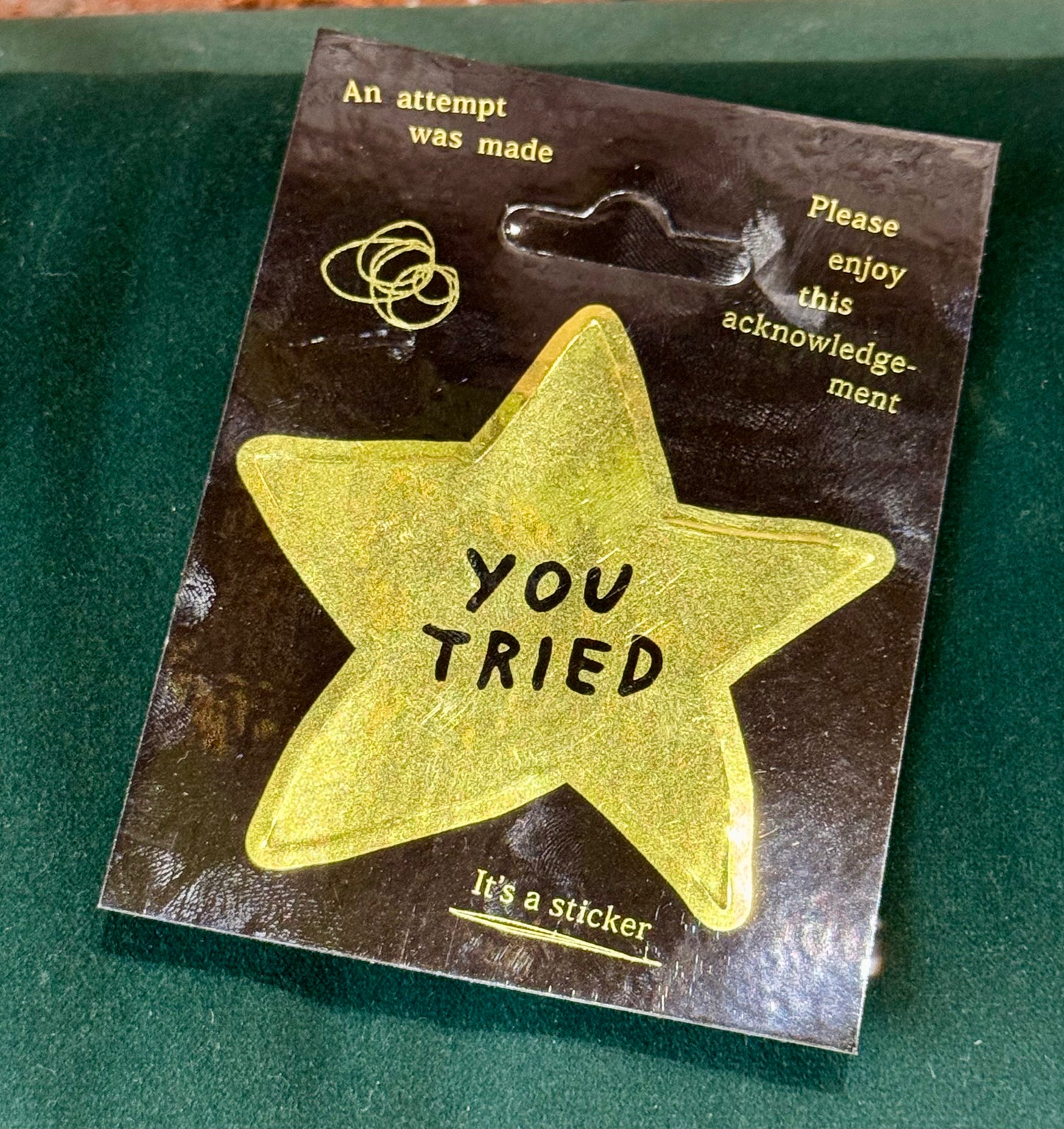 Olympia- Adam J. Kurtz: You Tried Sticker