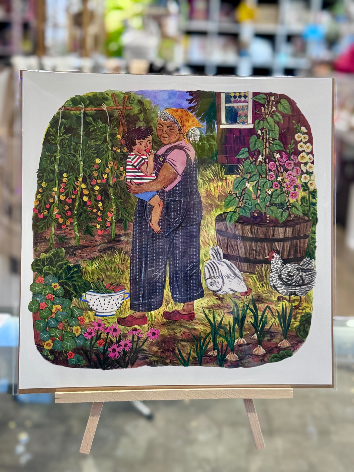 Olympia- Phoebe Wahl: Vegetable Garden Art Print