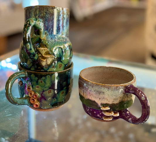 Spunky Sloth Ceramics- Mushroom Mugs