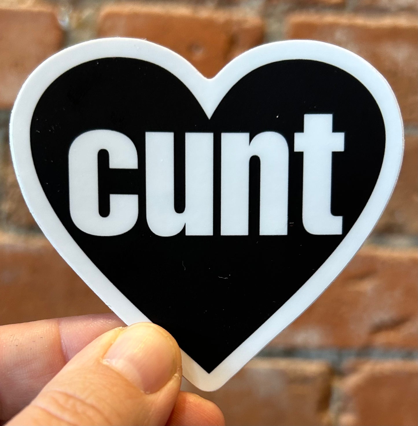 Scattered Mind Cunt Heart Sticker