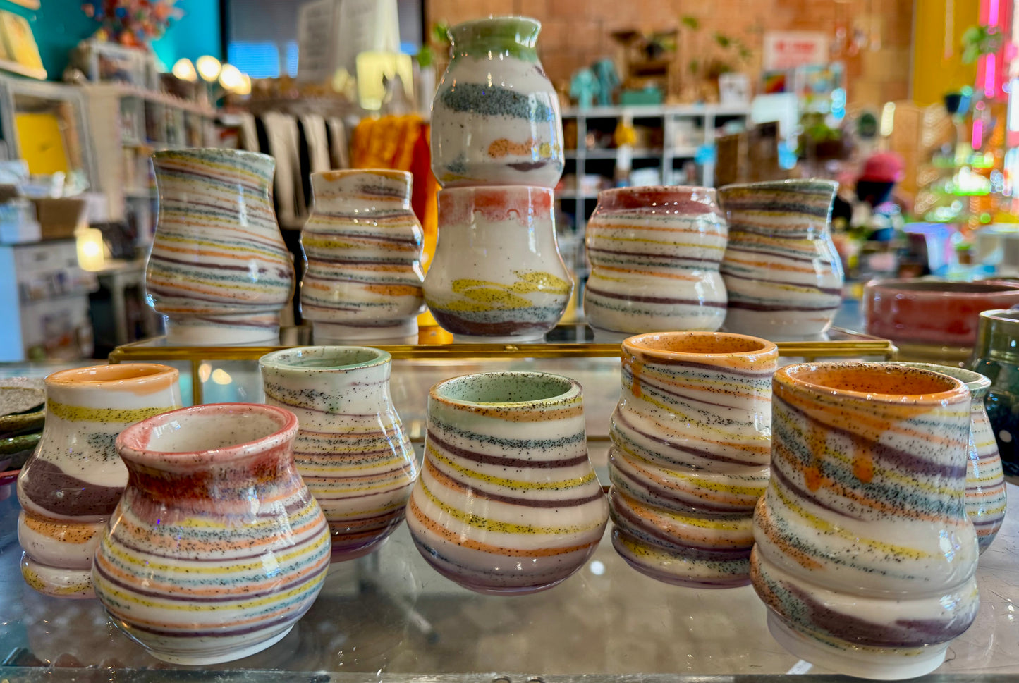 Spunky Sloth Ceramics- Bud Vases