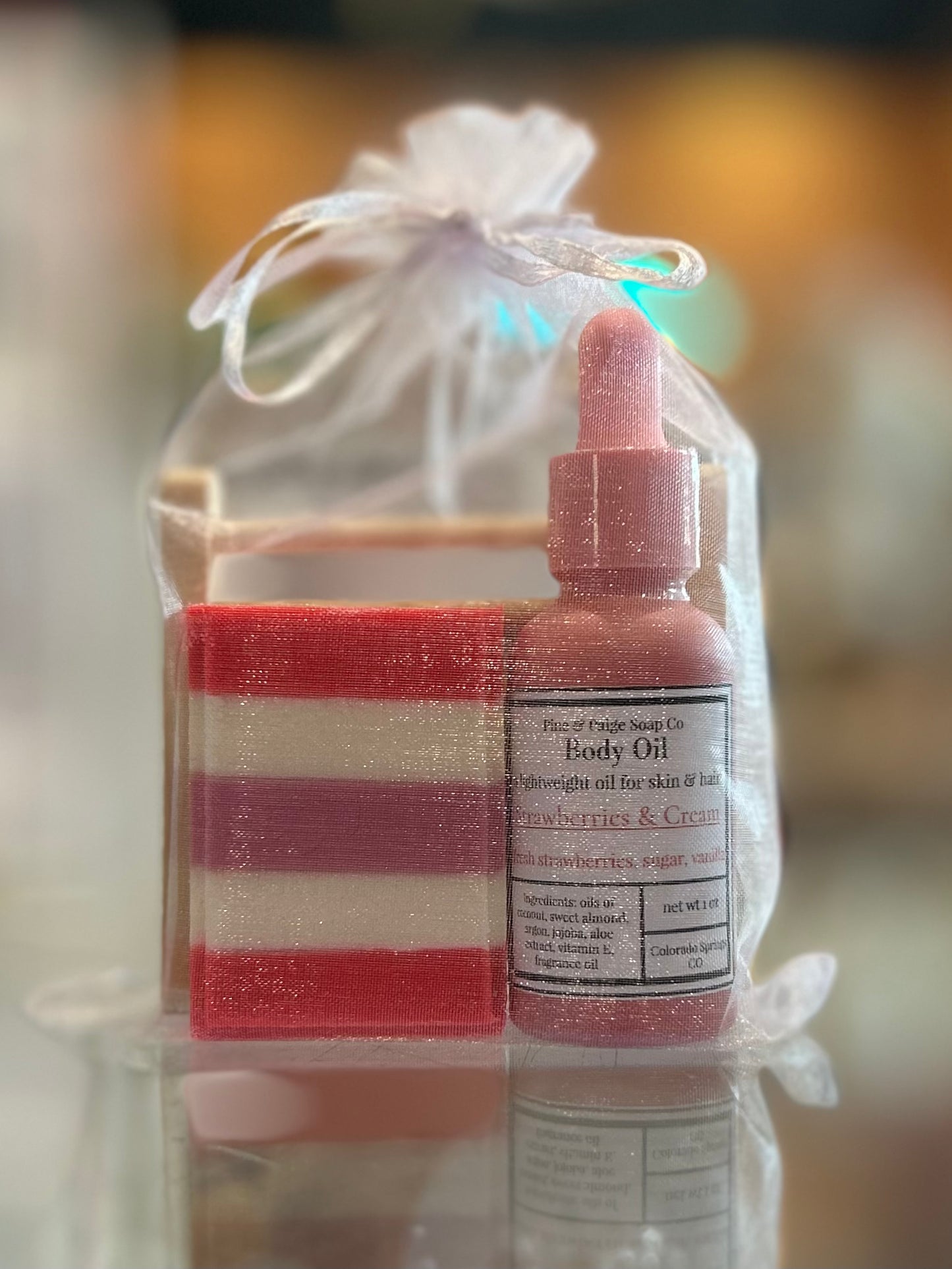 Pine & Paige Soaps: Strawberry Patch Gift Set