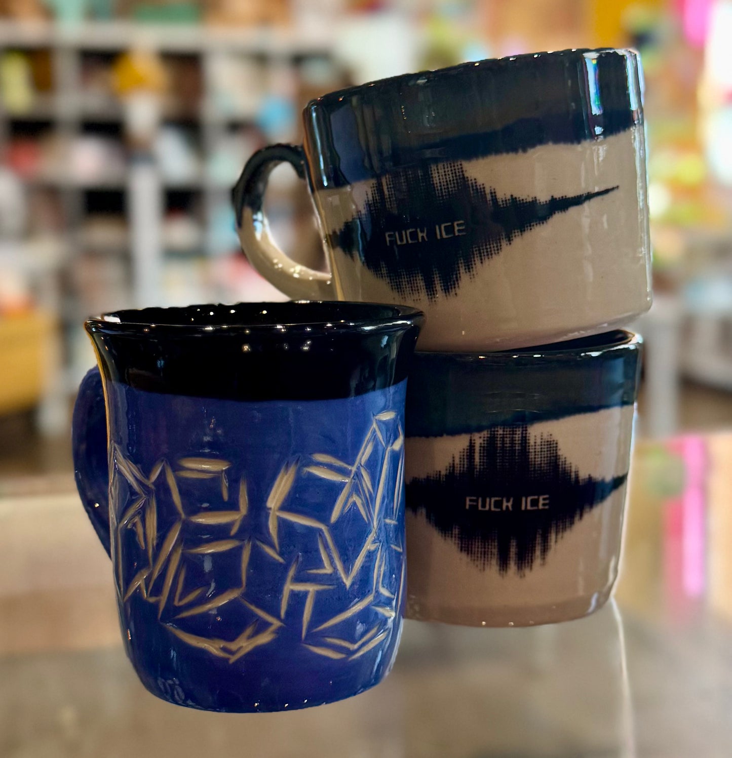 Nitra Olsen Ceramics- Fuck ICE Mugs