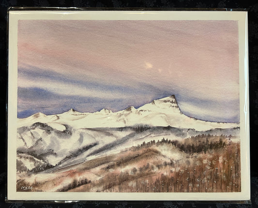 Ivywild Studio- 11"x14" Watercolor Print- Uncompahgre Peak