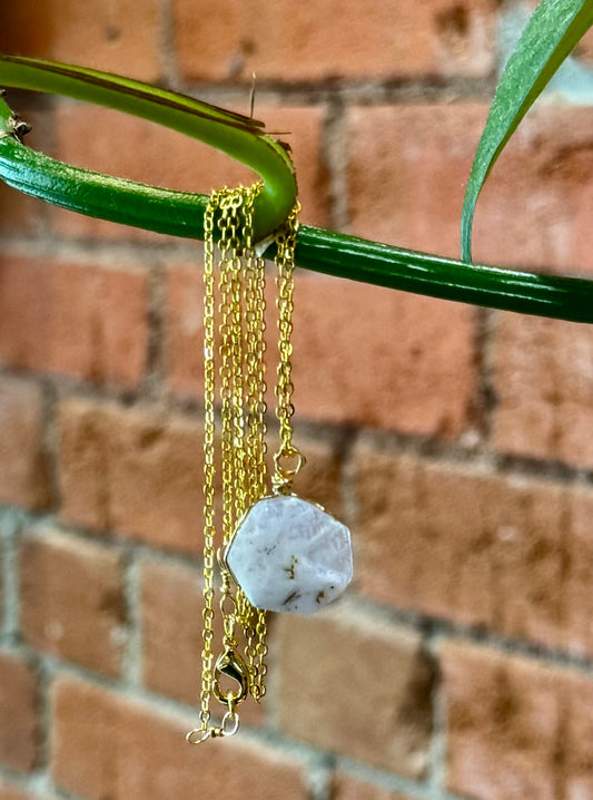 Blossom Designs Blue Lace Agate Necklace