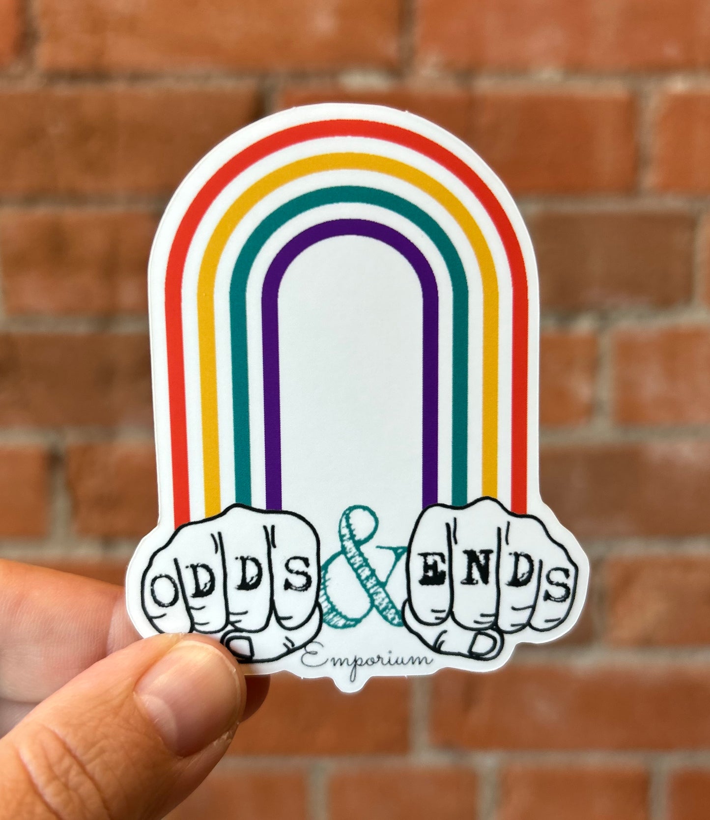Odds & Ends Rainbow Sticker