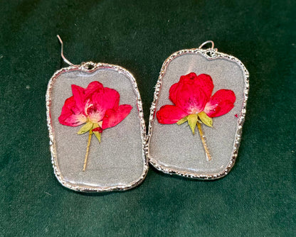 Blossom Designs Resin Flower Earrings