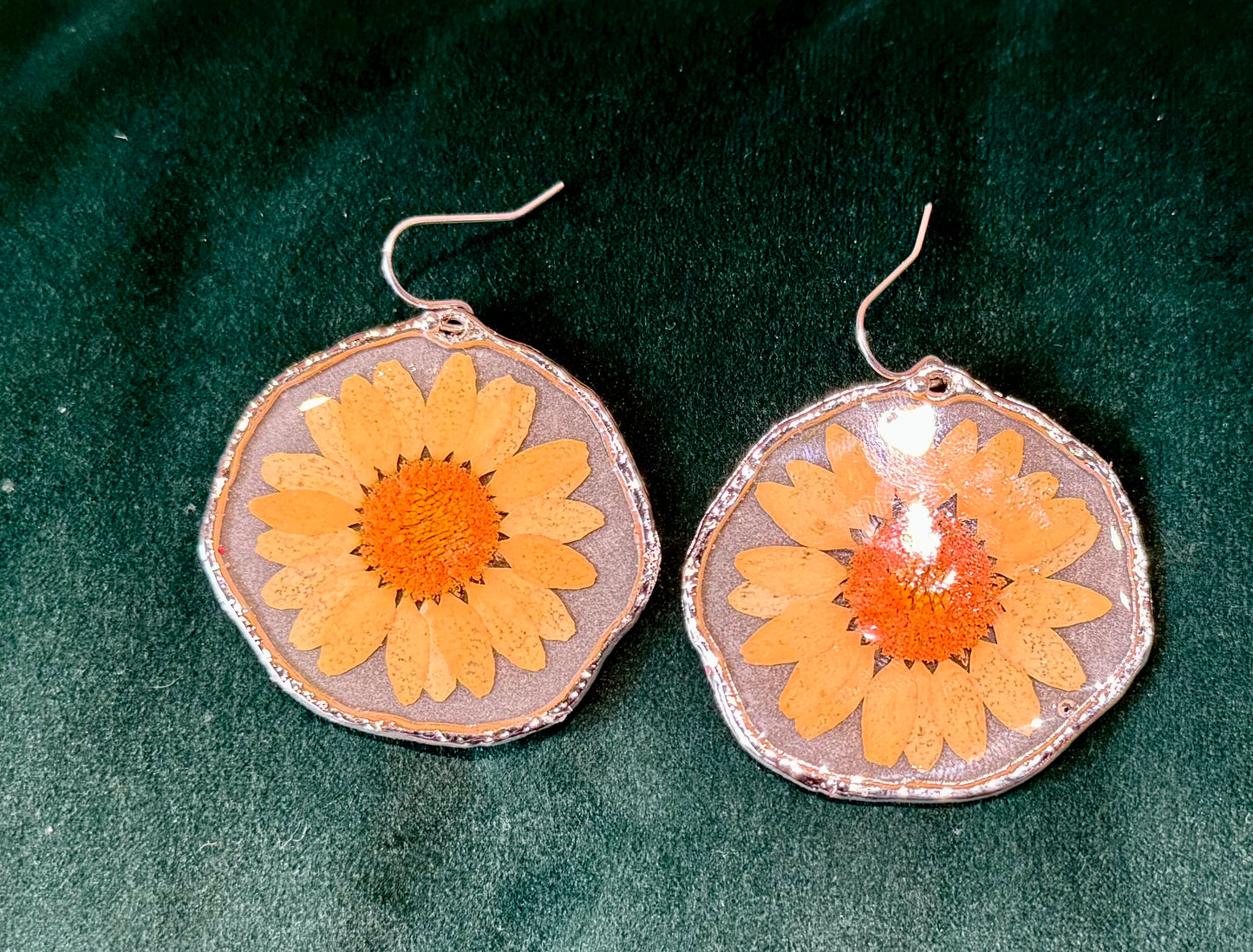 Blossom Designs Resin Flower Earrings