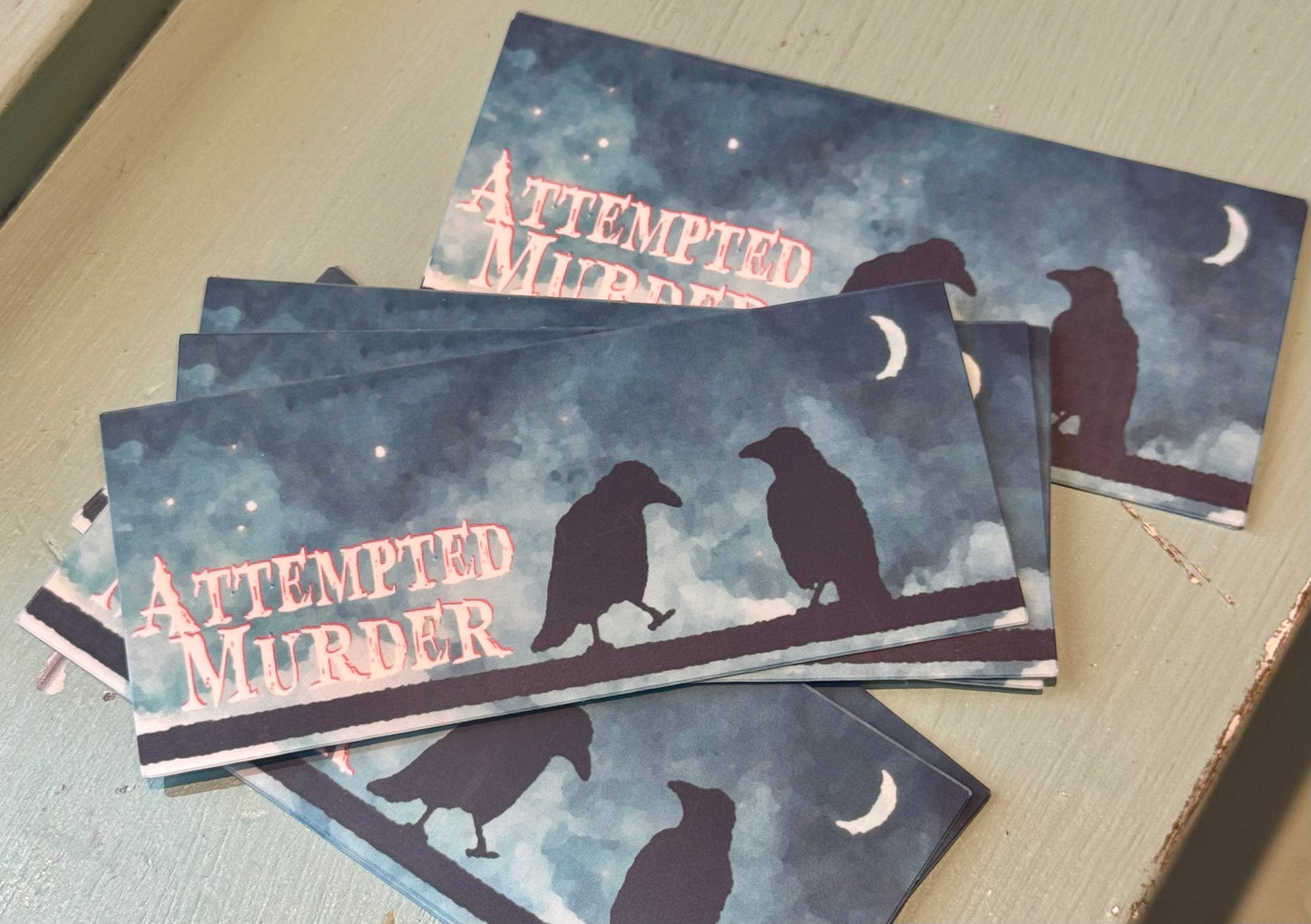 Attempted Murder Crow Sticker