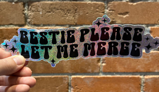 Punk & Funk Bestie Please Bumper Sticker