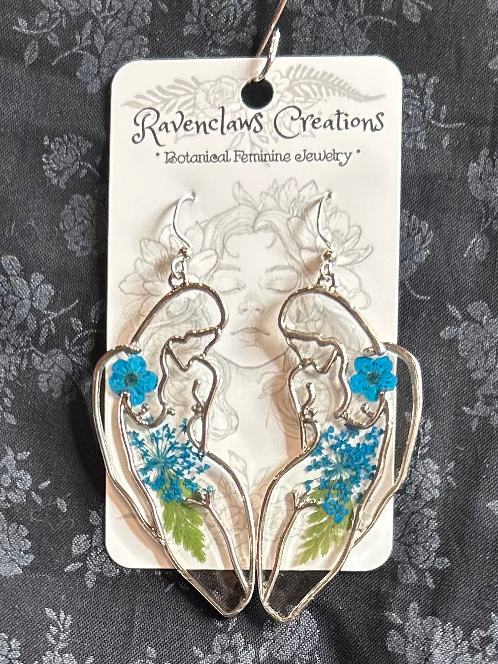 Ravenclaws Creations- Botanical Figure Earrings