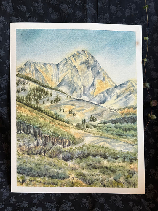 Ivywild Studio- 11"x14" Watercolor Print- Capitol Peak