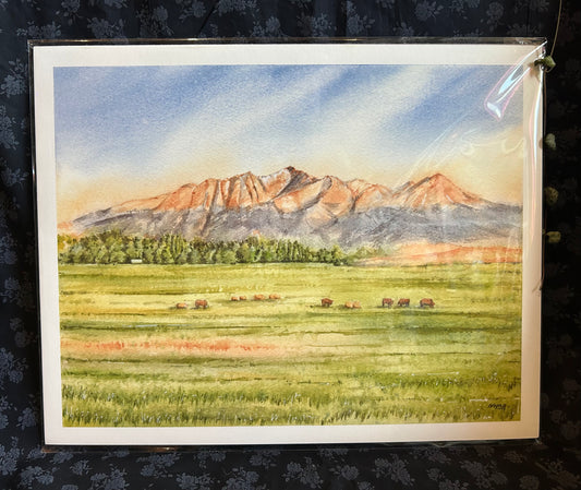 Ivywild Studio- 11"x14" Watercolor Print- Blanca Peak