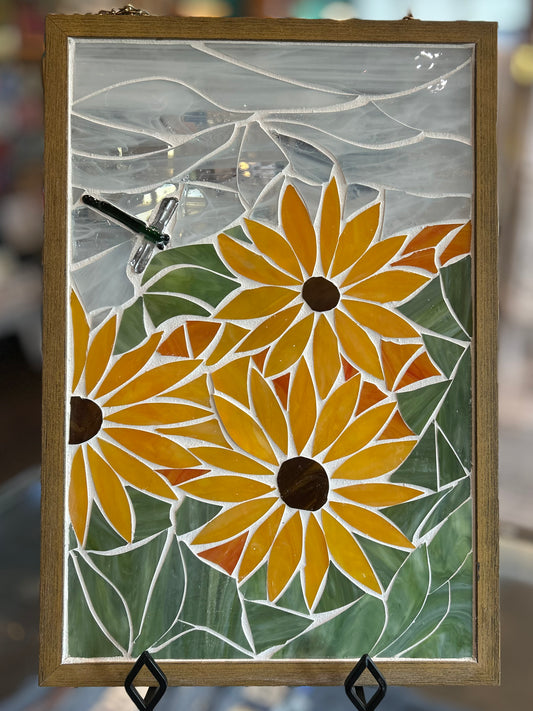 Carol Foster- Yellow Flower Stained Glass