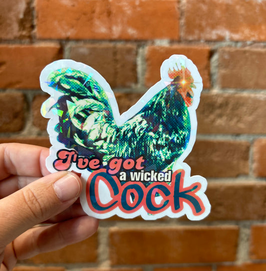 Scattered Mind Wicked Cock Sticker