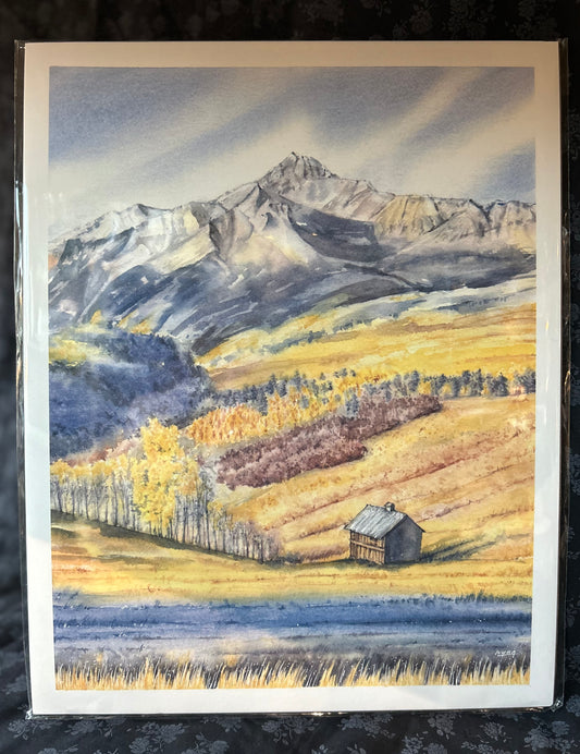 Ivywild Studio- 11"x14" Watercolor Print- Wilson Peak