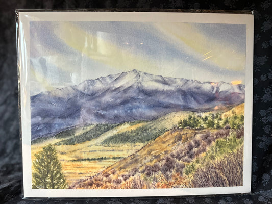Ivywild Studio- 11"x14" Watercolor Print- Pikes Peak