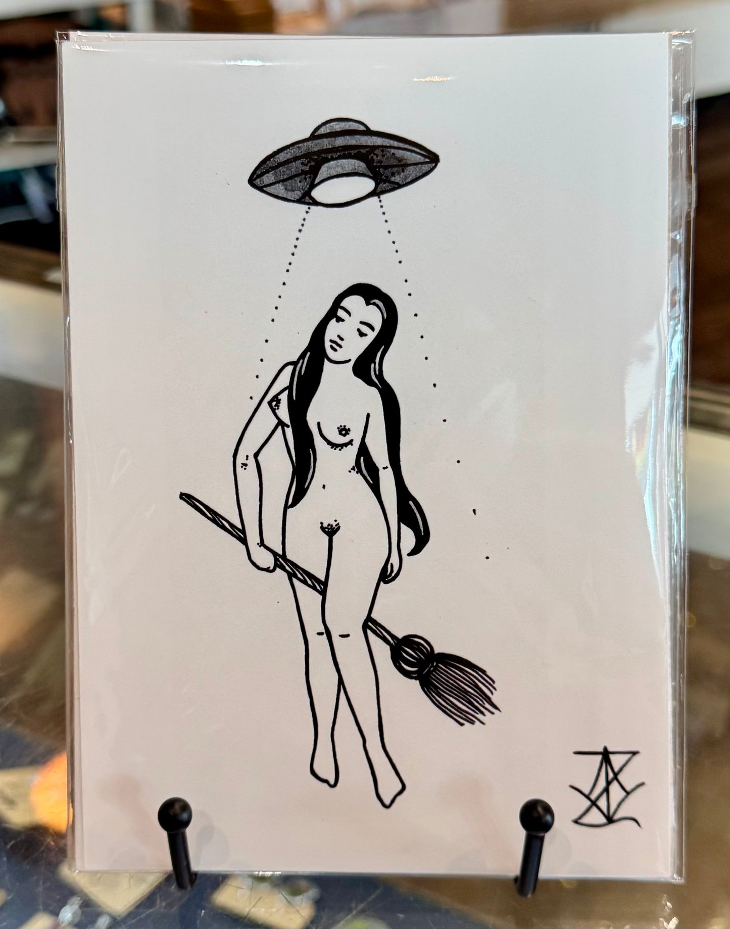 VanZayton Arts- Witchy UFO 5x7 Print