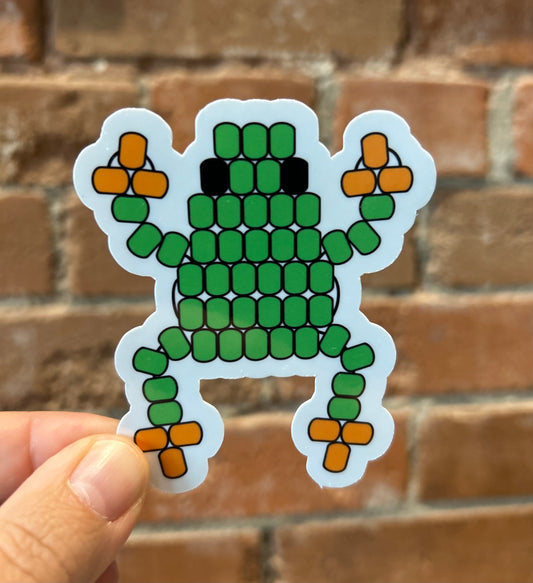 Emily Pony Bead Frog Sticker
