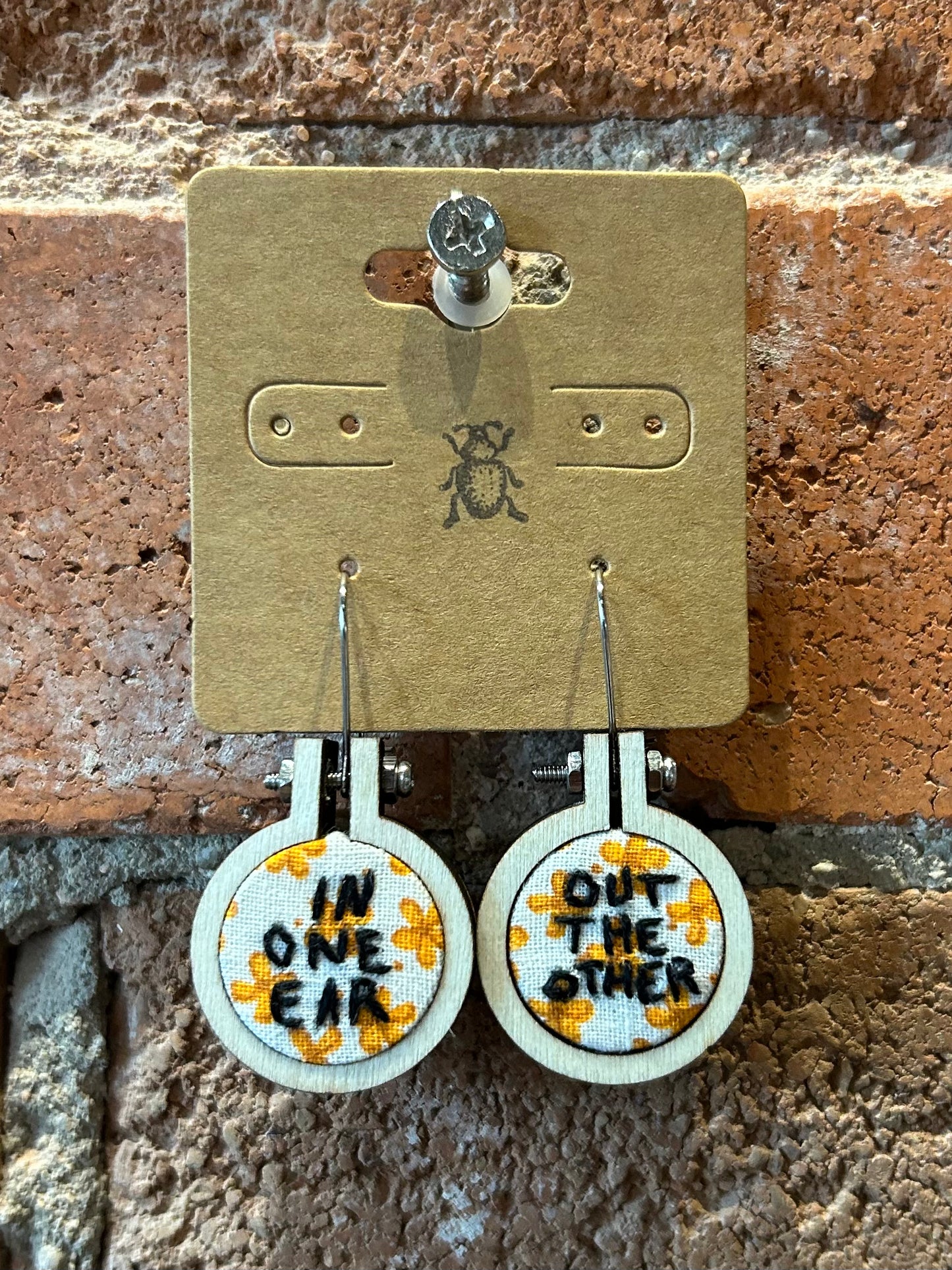 Mini Embroidery Earrings