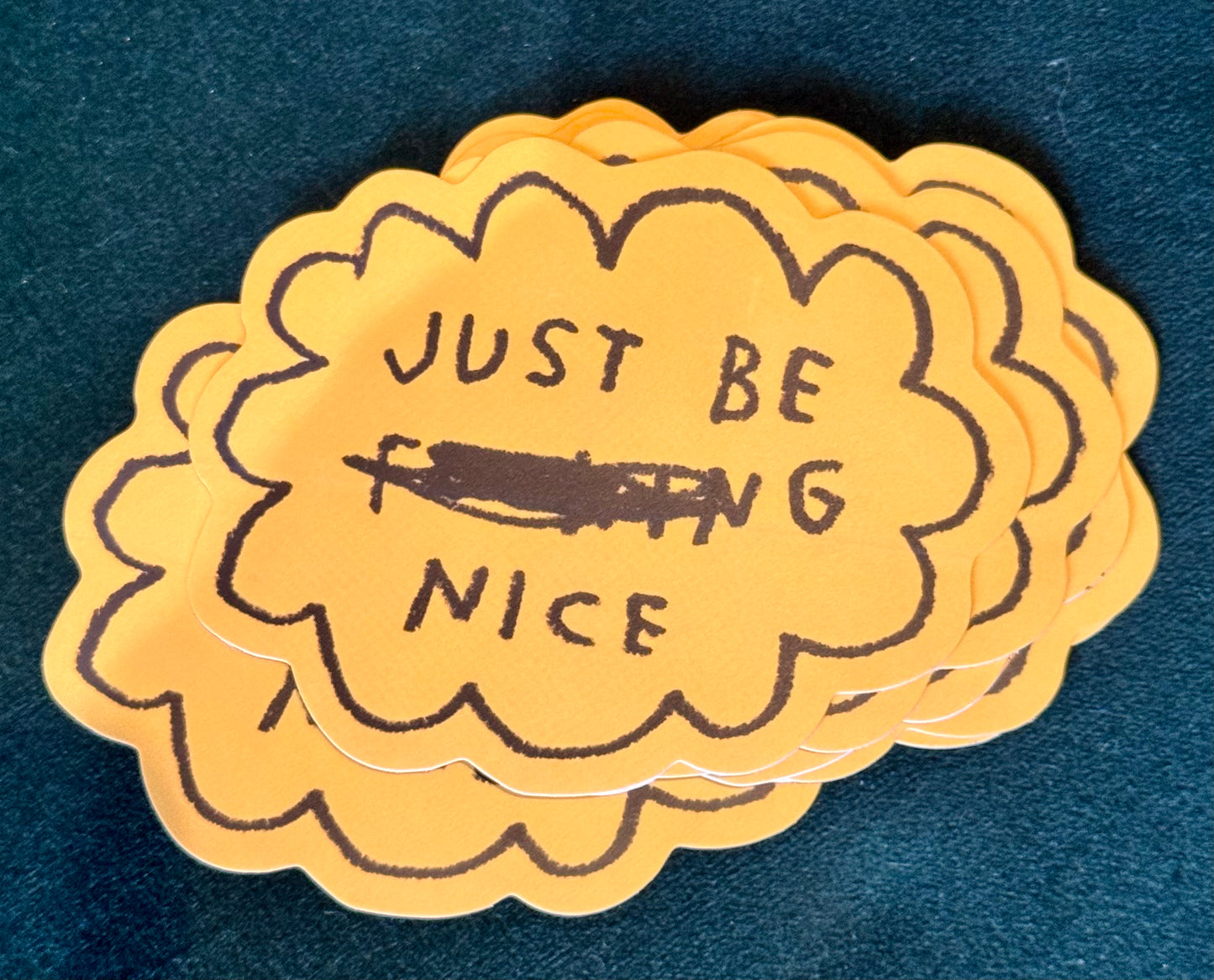 Olympia-Adam J. Kurtz: Just Be Nice Sticker