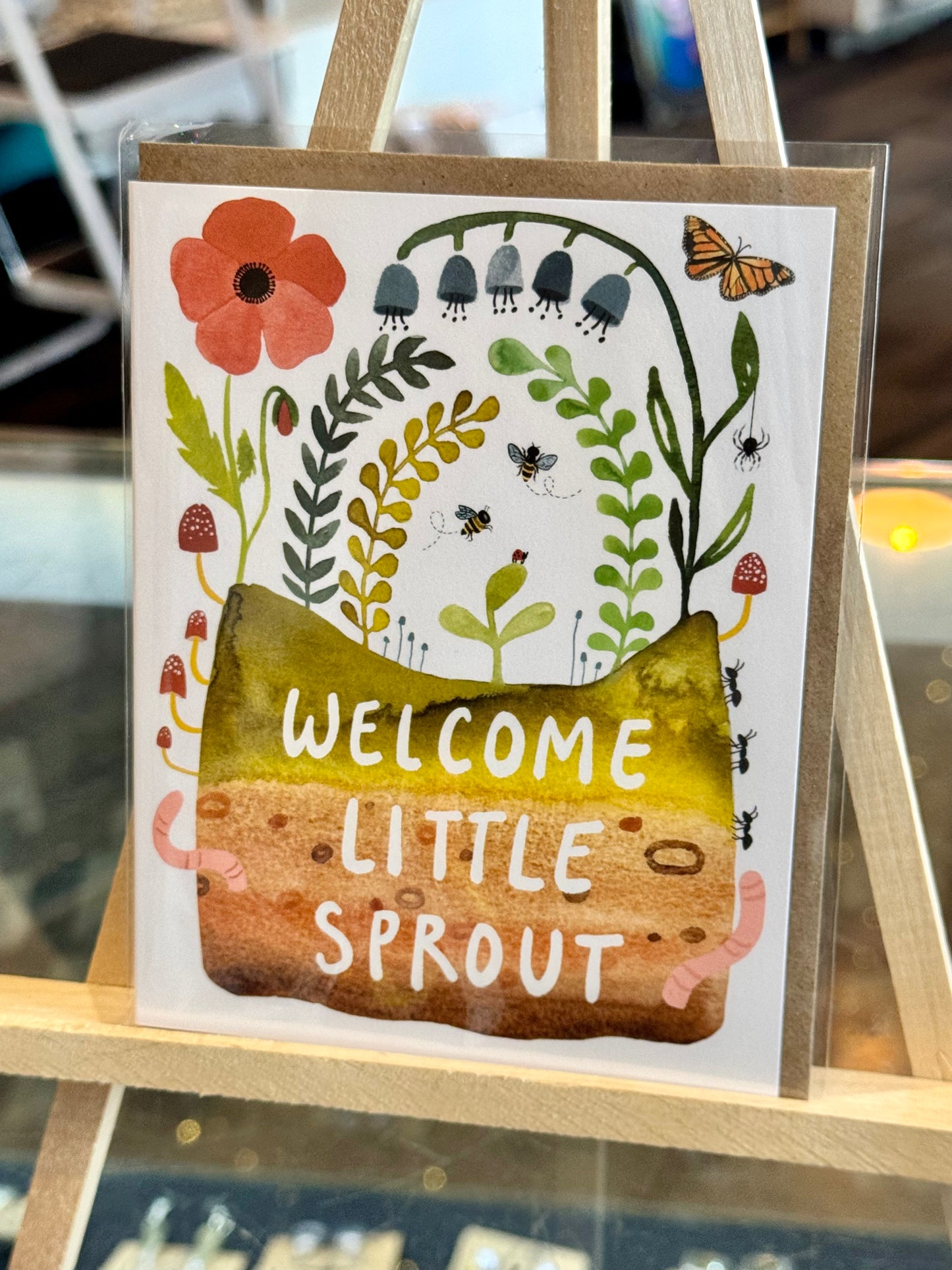 Olympia- Little Truth Studio: Welcome Little Sprout Greeting Card