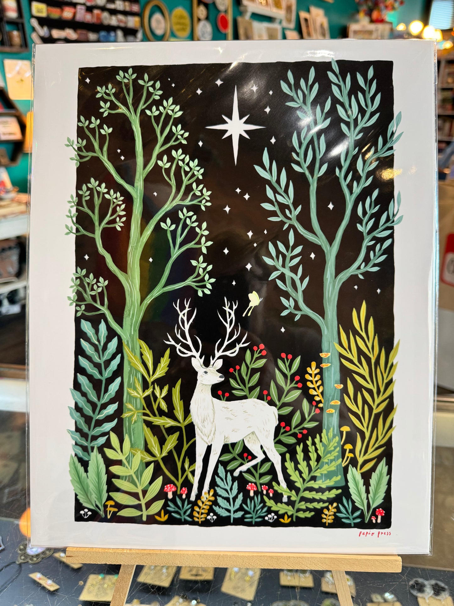 Olympia- Papio Press: White Hart Art Print