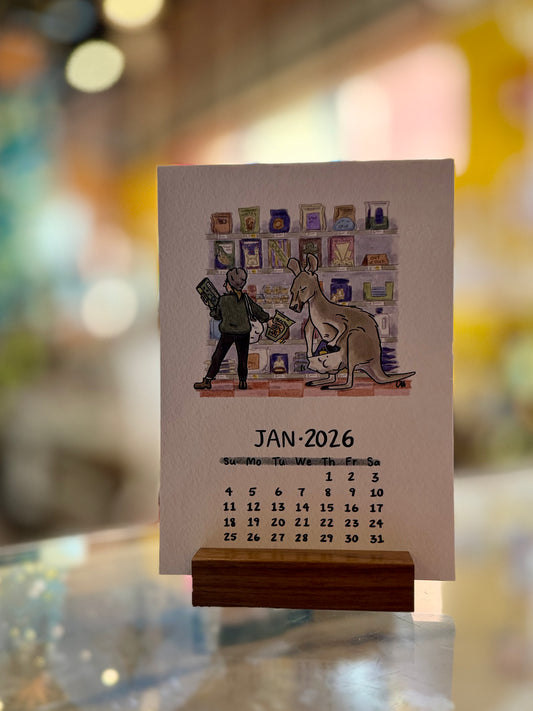 Doodled By Carrie- 2026 Neighbors from the Zoo Desk Calendar