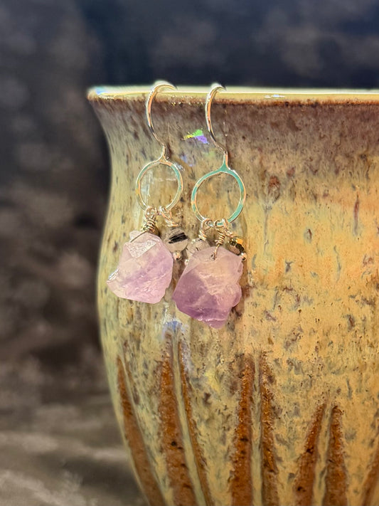 Tactile Studios- Sterling Charm Earrings