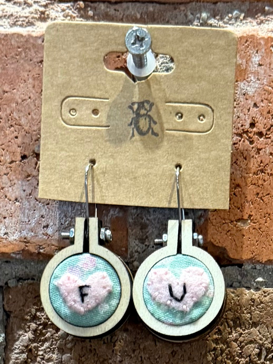 Mini Embroidery Earrings