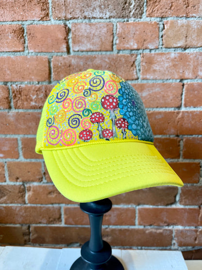 Blossom Designs Hand Painted Hat- Spring Swirl