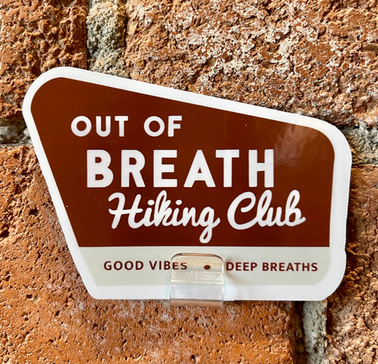Emily Smith- Out of Breath Hiking Club Sticker