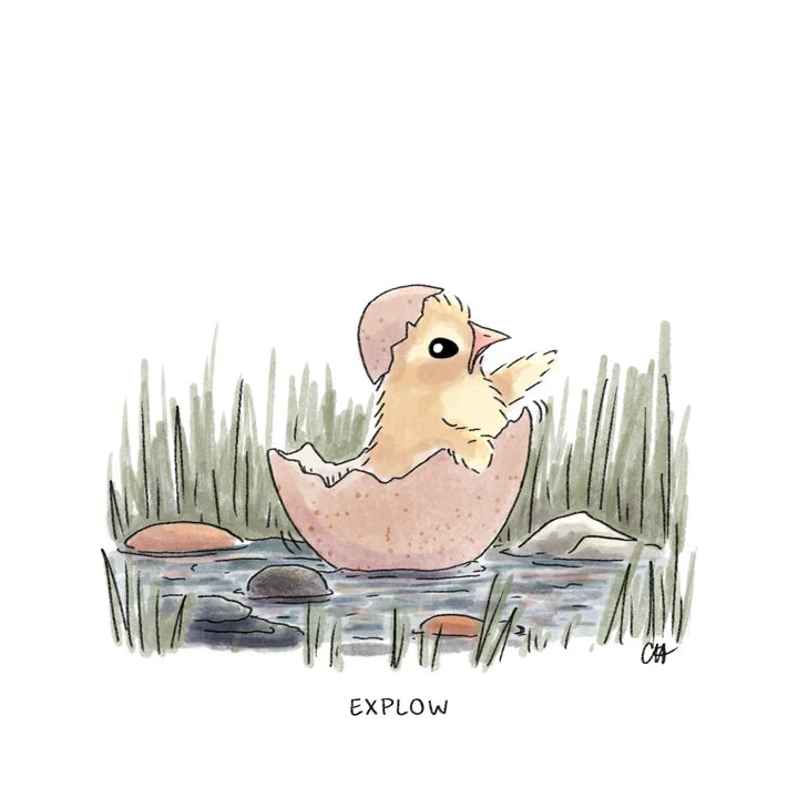 Doodled By Carrie- Art Prints-Little Chickie
