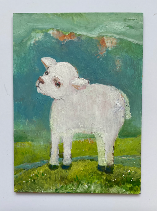 Shannon Richardson Art- 5x7 Limited Edition Giclee Print- Little Lamb
