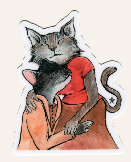 Darling Illustrations-You're Purrfect Sticker